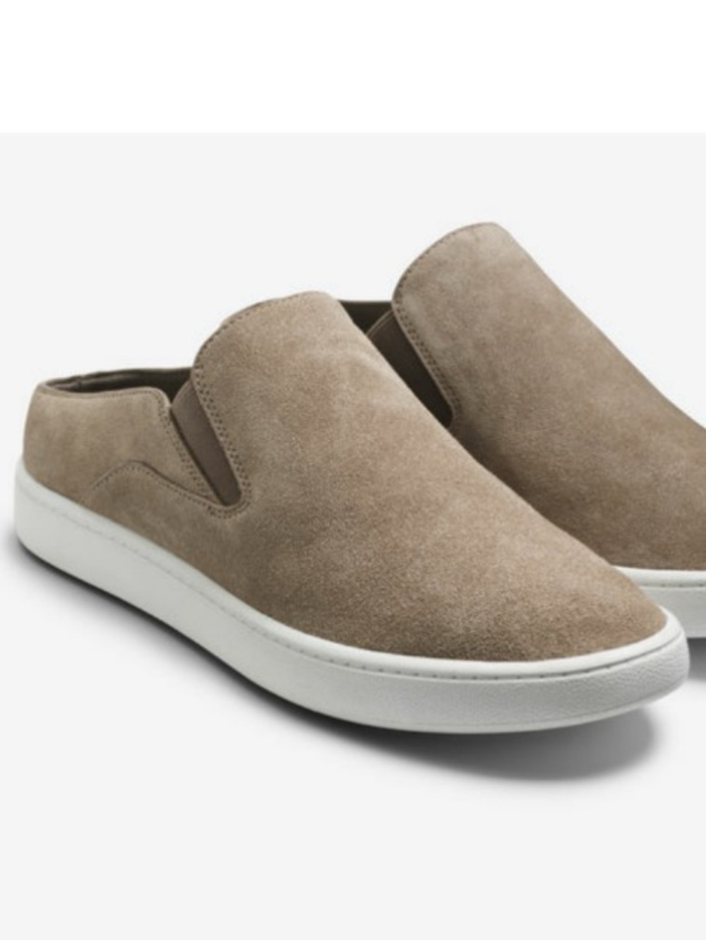 Vince Verrell slip on taupe suede sneaker shoes size 7.5
